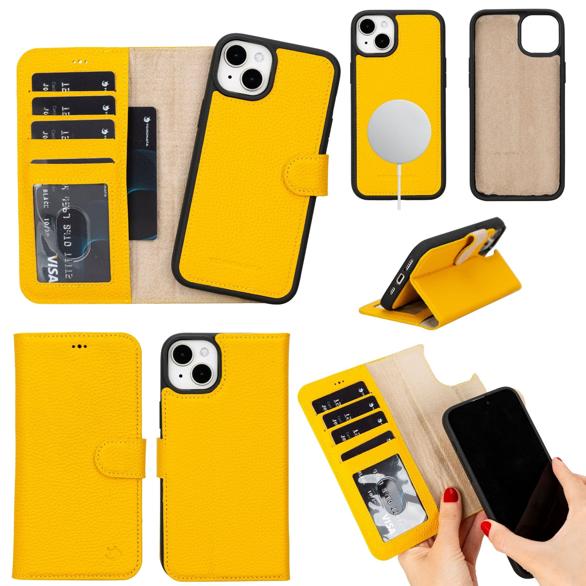 Funda de cuero Casper para iPhone 14 Plus | MagSafe