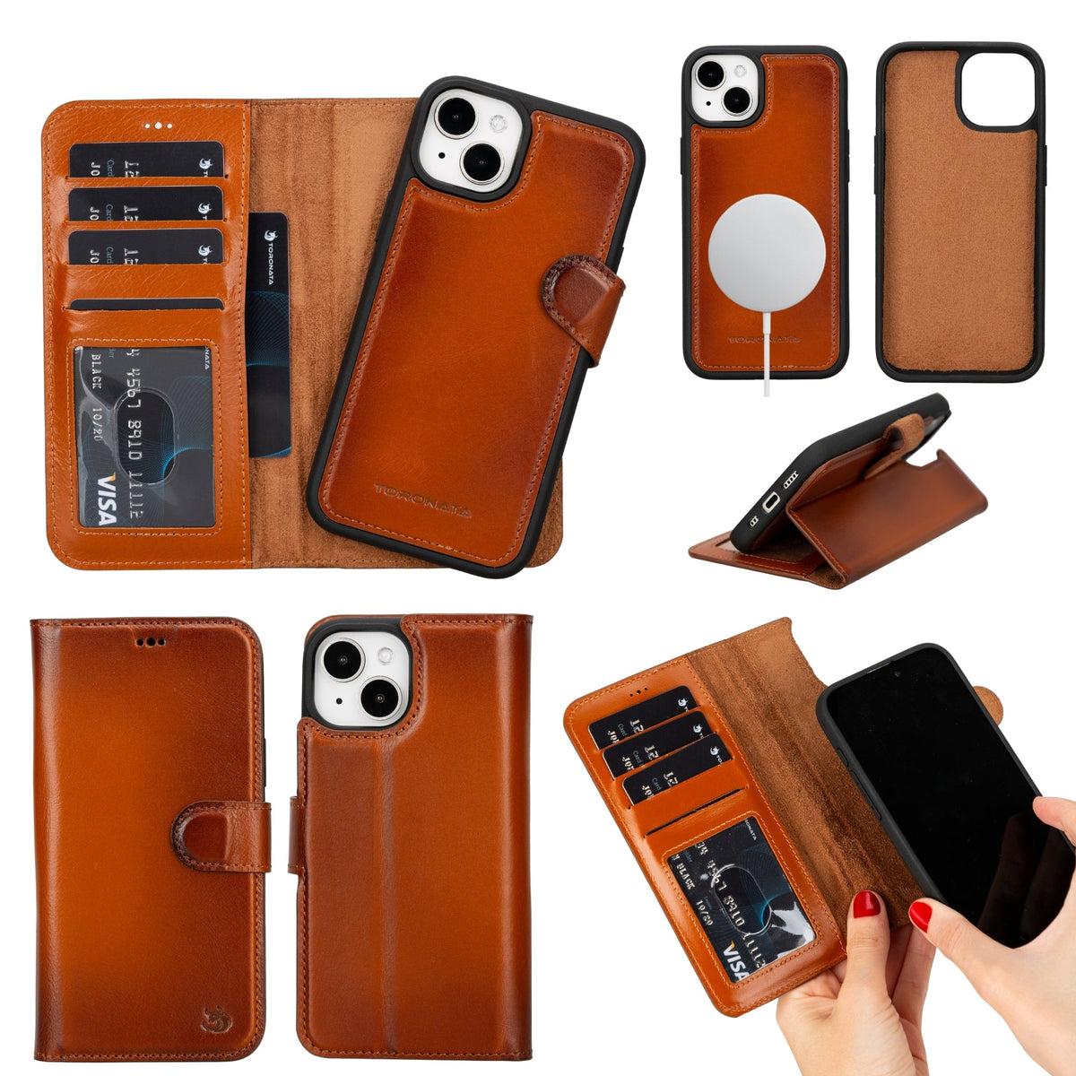 Funda de cuero Casper para iPhone 14 Plus | MagSafe