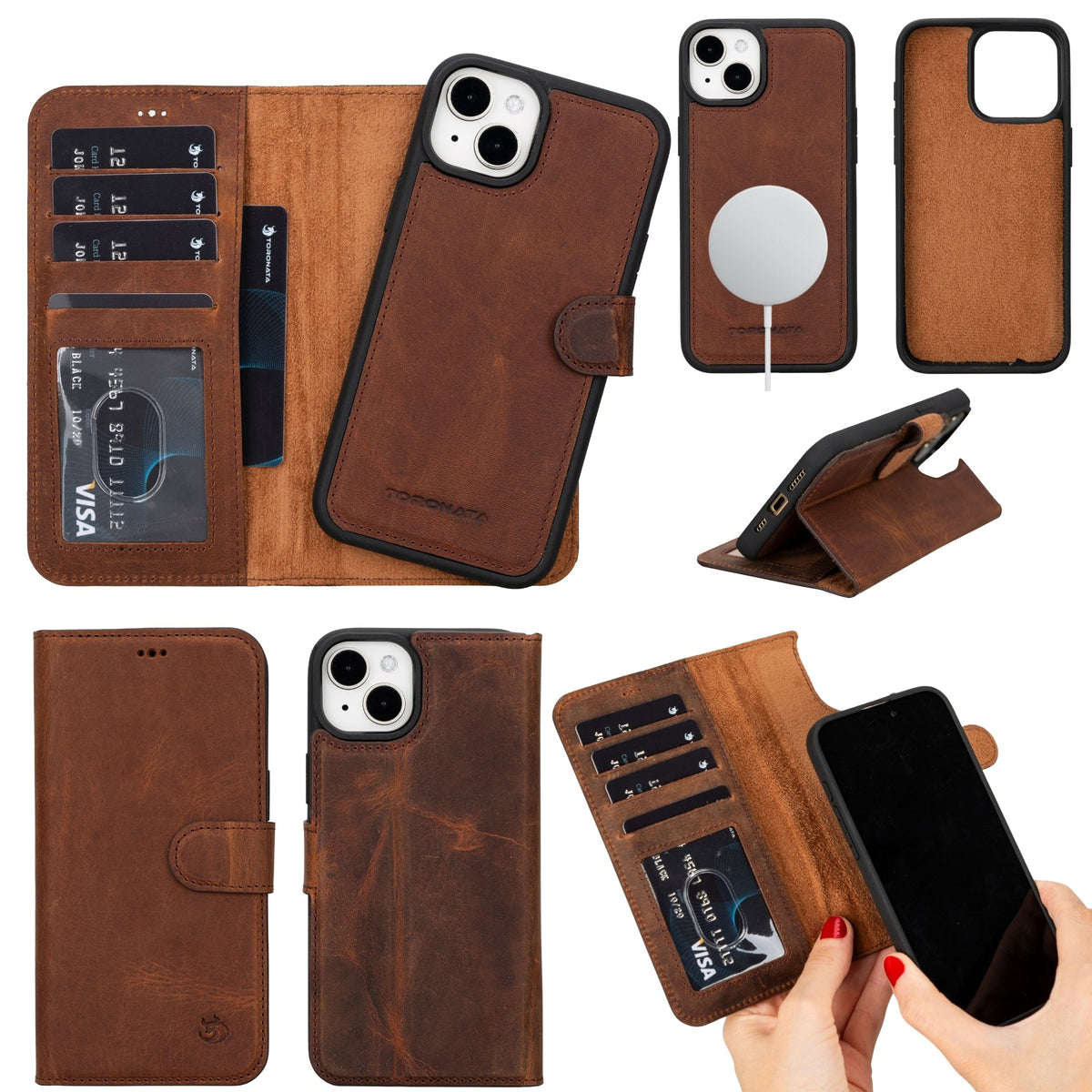 Funda de cuero Casper para iPhone 14 Plus | MagSafe