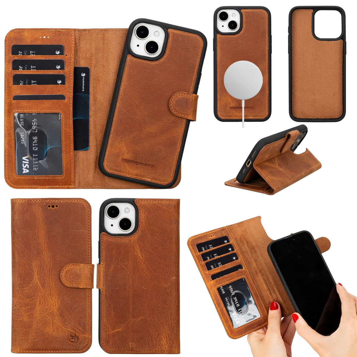 Funda de cuero Casper para iPhone 14 Plus | MagSafe