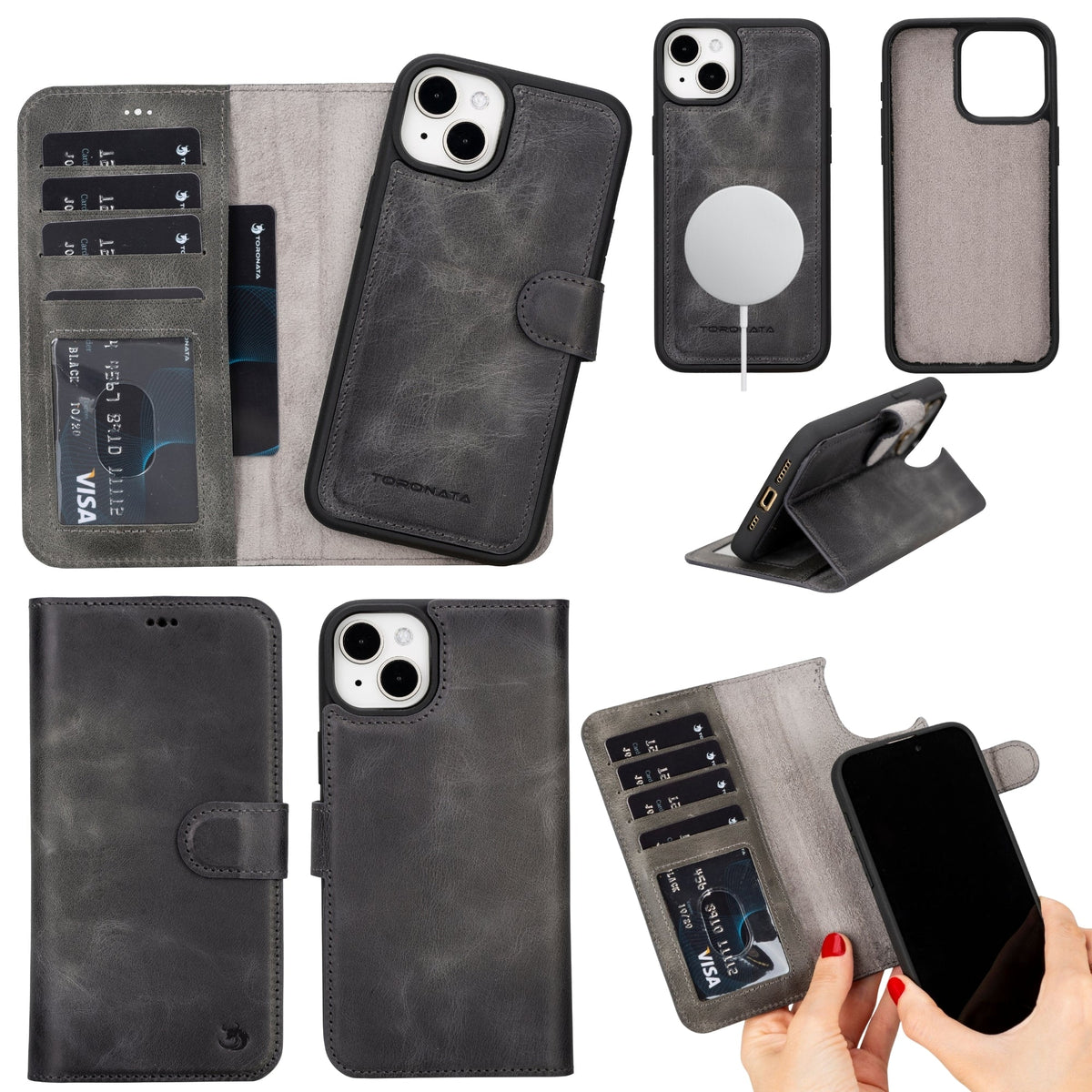 Funda de cuero Casper para iPhone 14 Plus | MagSafe