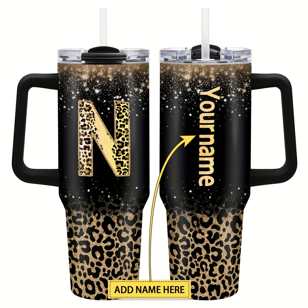 Logotipo personalizado Tazas de vaso de 40 oz Taza de vacío de acero inoxidable 304 Vaso aislado de 40 oz con asa y tapas