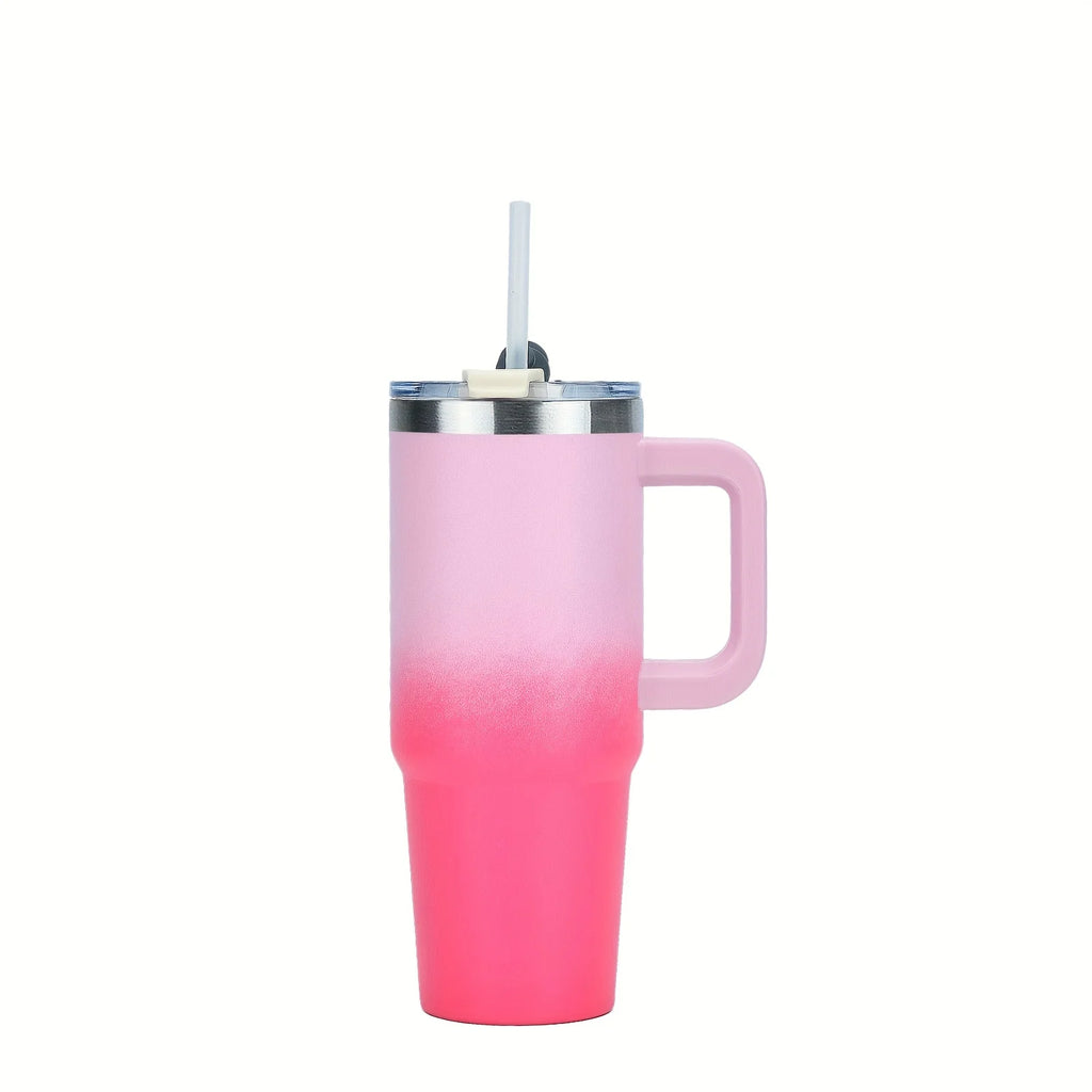 Logotipo personalizado Tazas de vaso de 40 oz Taza de vacío de acero inoxidable 304 Vaso aislado de 40 oz con asa y tapas