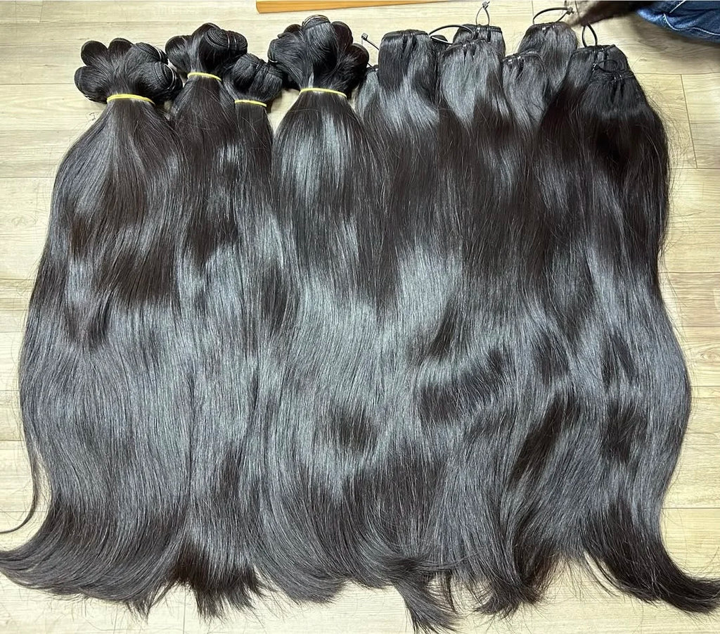 Extensiones de cabello camboyano 100% crudo baratos, paquetes de cabello humano virgen hinchable Fumi, paquetes de cabello crudo vietnamita rizado indio birmano