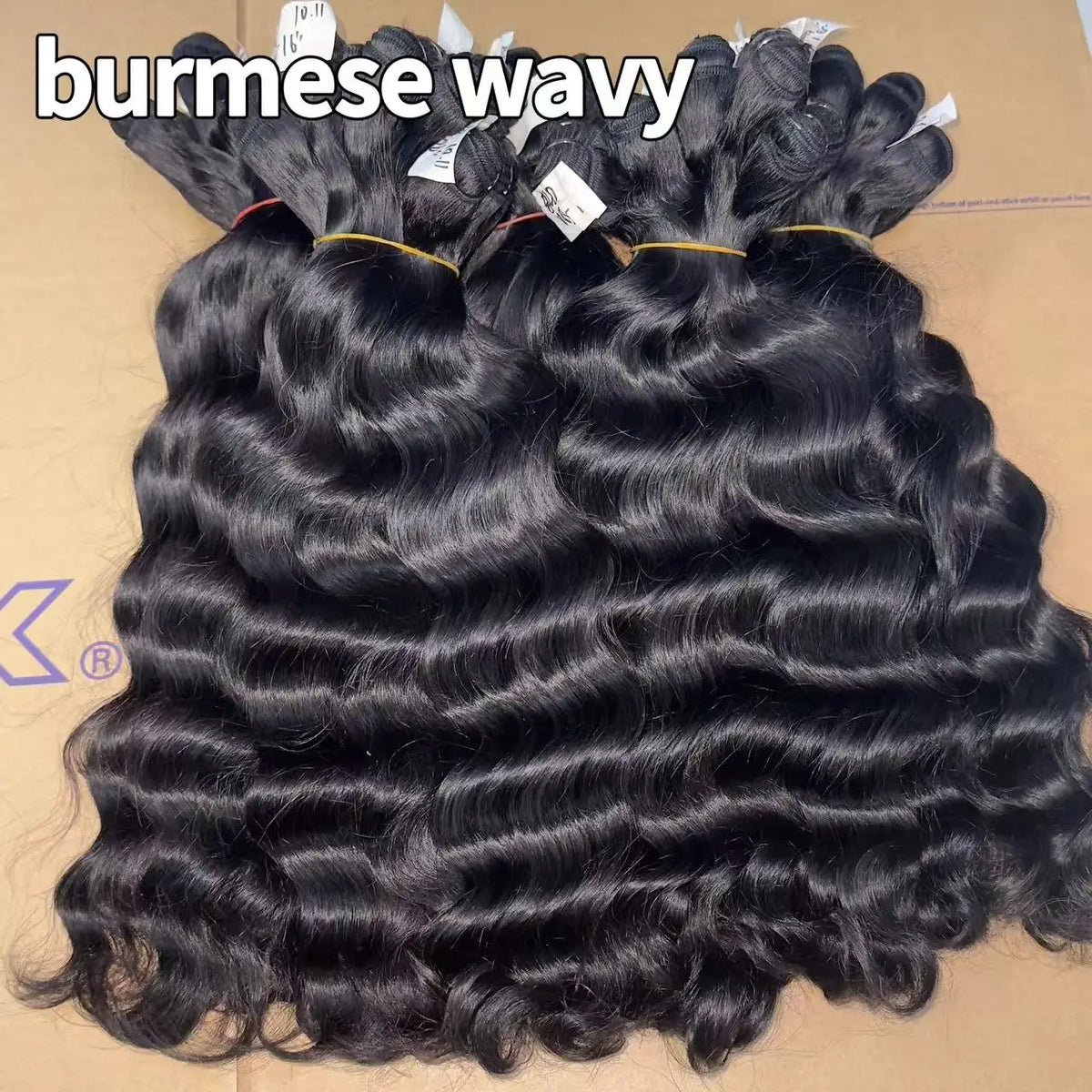 Extensiones de cabello camboyano 100% crudo baratos, paquetes de cabello humano virgen hinchable Fumi, paquetes de cabello crudo vietnamita rizado indio birmano
