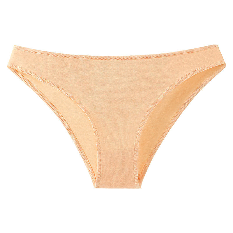 Ropa interior de algodón para mujer, cintura baja, japonesa, talla grande, media cadera, cómoda, agradable para la piel, transpirable, calzoncillos de niña, entrepierna de algodón transpirable