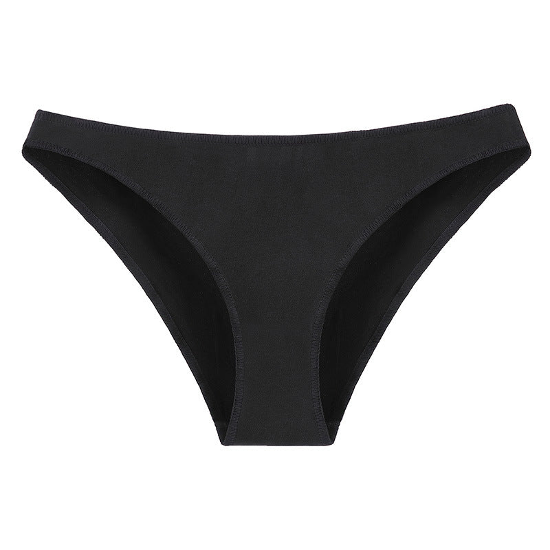 Ropa interior de algodón para mujer, cintura baja, japonesa, talla grande, media cadera, cómoda, agradable para la piel, transpirable, calzoncillos de niña, entrepierna de algodón transpirable