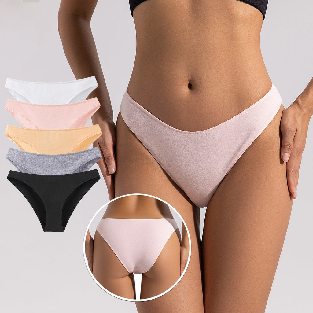 Ropa interior de algodón para mujer, cintura baja, japonesa, talla grande, media cadera, cómoda, agradable para la piel, transpirable, calzoncillos de niña, entrepierna de algodón transpirable