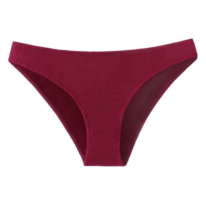 Ropa interior de algodón para mujer, cintura baja, japonesa, talla grande, media cadera, cómoda, agradable para la piel, transpirable, calzoncillos de niña, entrepierna de algodón transpirable