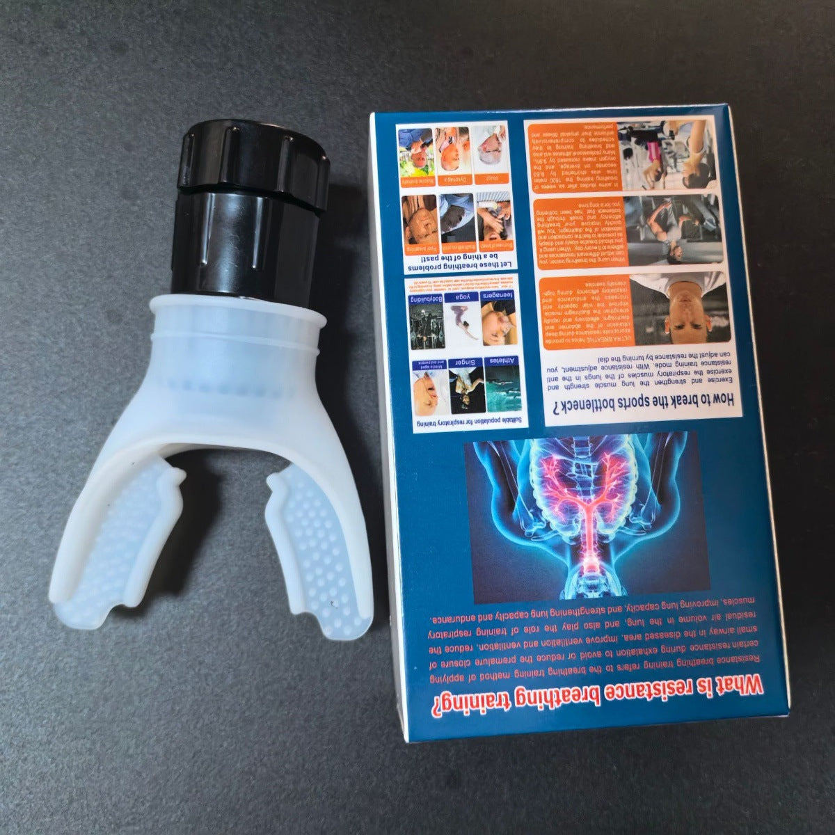 Popular entrenador de capacidad pulmonar tipo boquilla portátil para EPOC, entrenador de respiración para mejorar la función pulmonar, entrenador de ejercicio