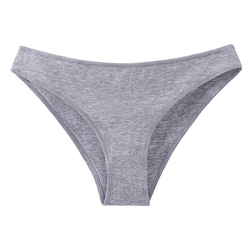 Ropa interior de algodón para mujer, cintura baja, japonesa, talla grande, media cadera, cómoda, agradable para la piel, transpirable, calzoncillos de niña, entrepierna de algodón transpirable