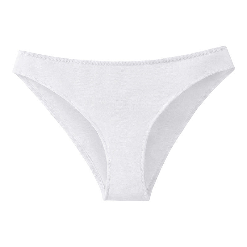 Ropa interior de algodón para mujer, cintura baja, japonesa, talla grande, media cadera, cómoda, agradable para la piel, transpirable, calzoncillos de niña, entrepierna de algodón transpirable