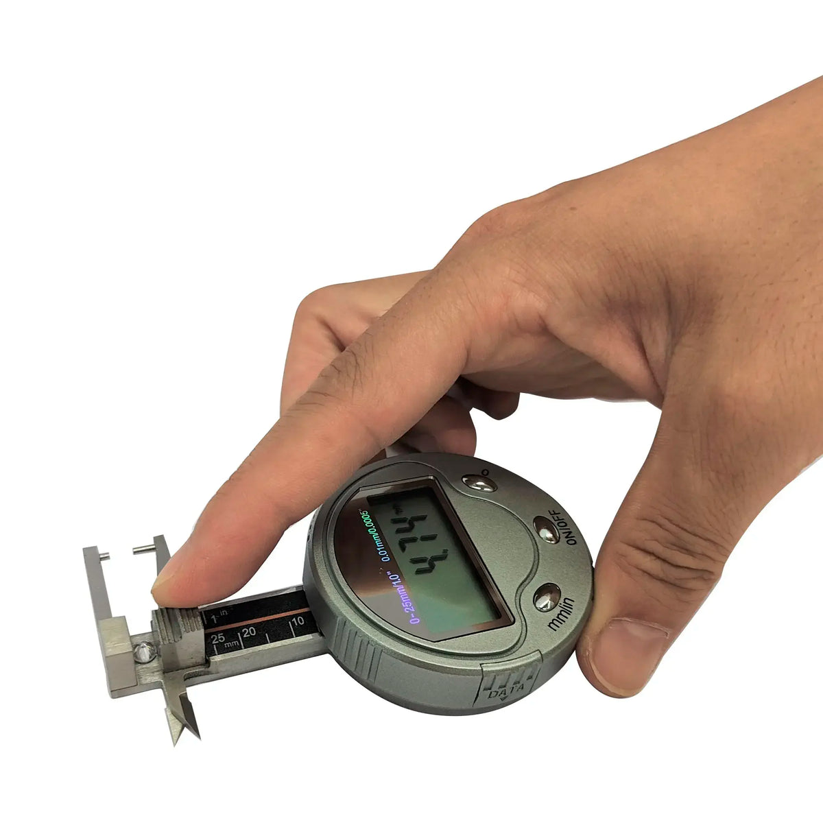 Medidor digital redondo multifunción Herramientas de medición de grosor de diamantes y piedras preciosas Mini calibrador de bolsillo de alta calidad 0-25 mm 0,01 mm