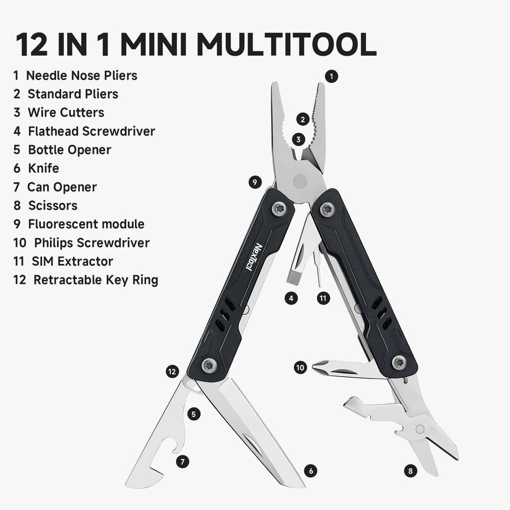 NexTool Multitool Mini Flagship F12 Mini Sailor S0 S11 Pro E1 Llave ajustable W1 W2 Todas las herramientas manuales portátiles EDC Multiherramienta