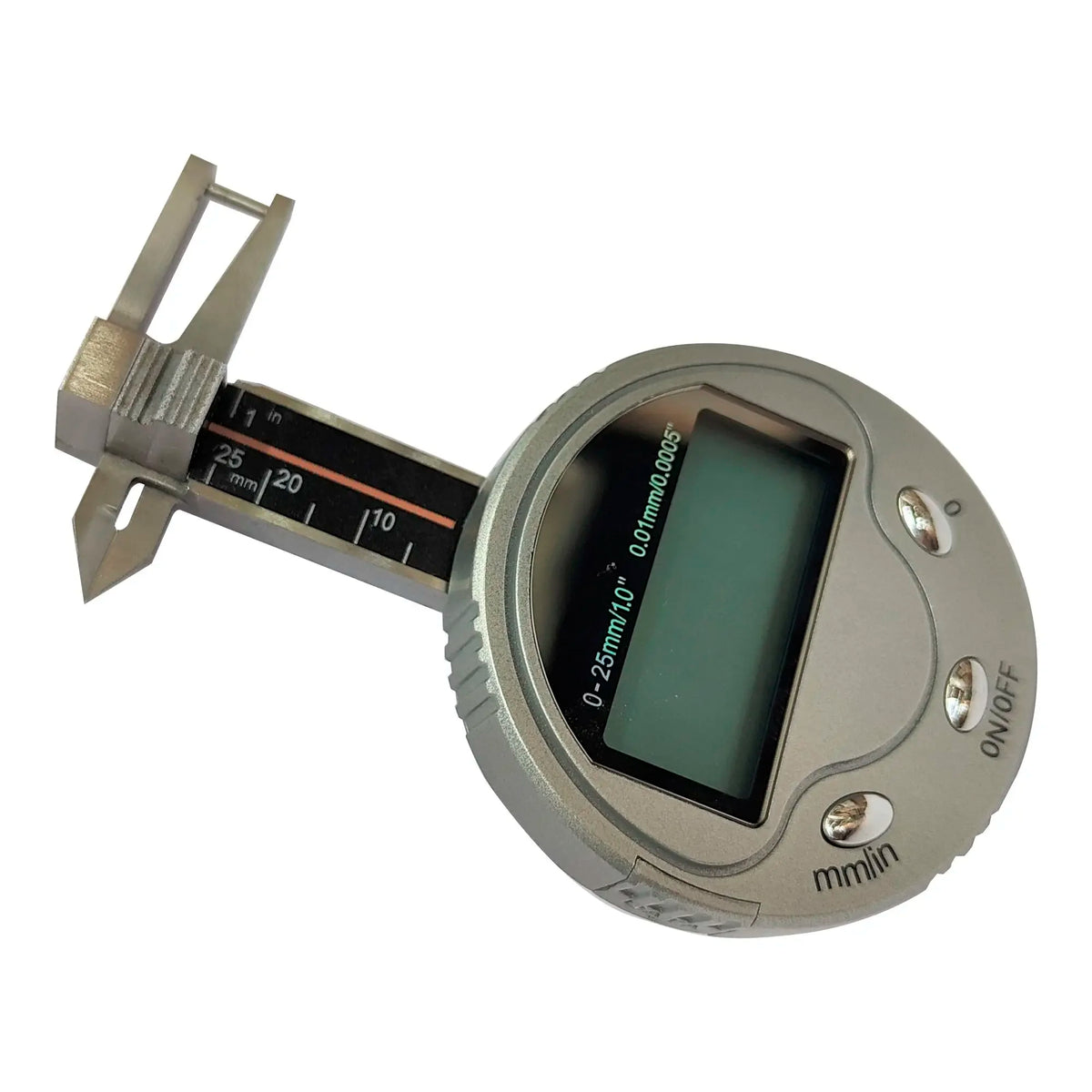 Medidor digital redondo multifunción Herramientas de medición de grosor de diamantes y piedras preciosas Mini calibrador de bolsillo de alta calidad 0-25 mm 0,01 mm