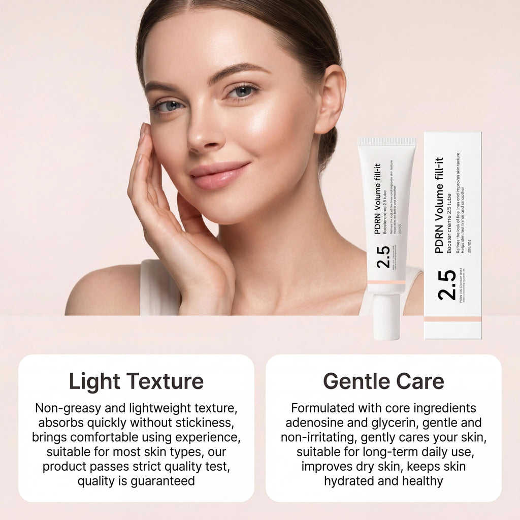 PDRN Volume fill it Crema Booster para la frente, las líneas de la sonrisa y las arrugas de la piel, antienvejecimiento, crema de volumen facial reafirmante, cuidado diario de la piel