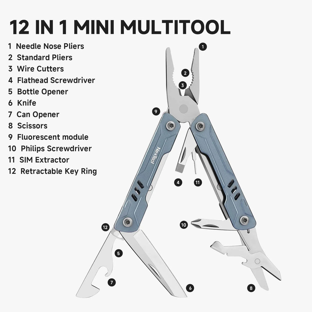 NexTool Multitool Mini Flagship F12 Mini Sailor S0 S11 Pro E1 Llave ajustable W1 W2 Todas las herramientas manuales portátiles EDC Multiherramienta
