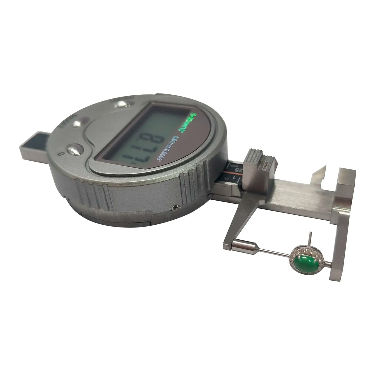 Medidor digital redondo multifunción Herramientas de medición de grosor de diamantes y piedras preciosas Mini calibrador de bolsillo de alta calidad 0-25 mm 0,01 mm