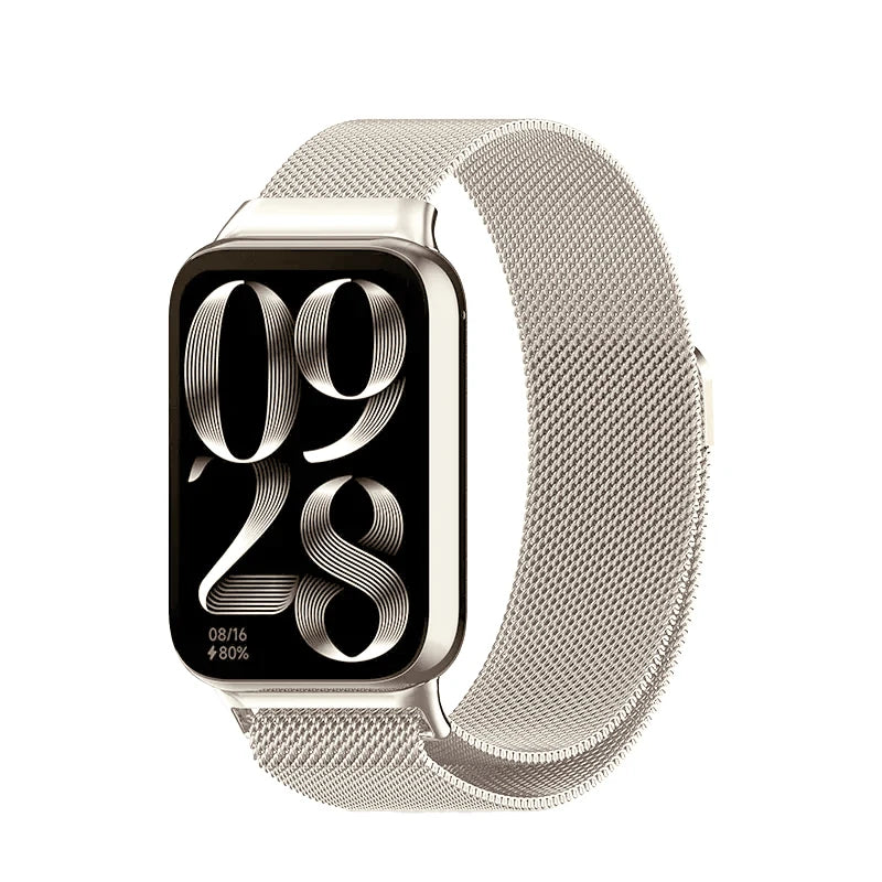 Correa de bucle magnético para Xiaomi Redmi Watch 5/4, pulsera de metal para Xiaomi Band 9 Pro/8pro Correa de repuesto Accesorio