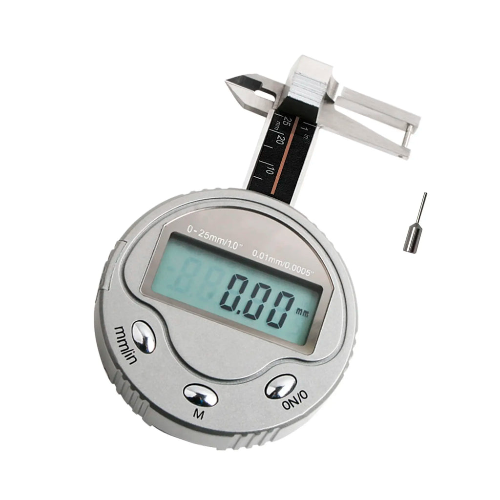 Medidor digital redondo multifunción Herramientas de medición de grosor de diamantes y piedras preciosas Mini calibrador de bolsillo de alta calidad 0-25 mm 0,01 mm