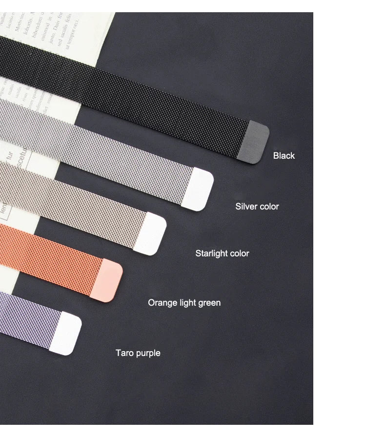 Correa de bucle magnético para Xiaomi Redmi Watch 5/4, pulsera de metal para Xiaomi Band 9 Pro/8pro Correa de repuesto Accesorio
