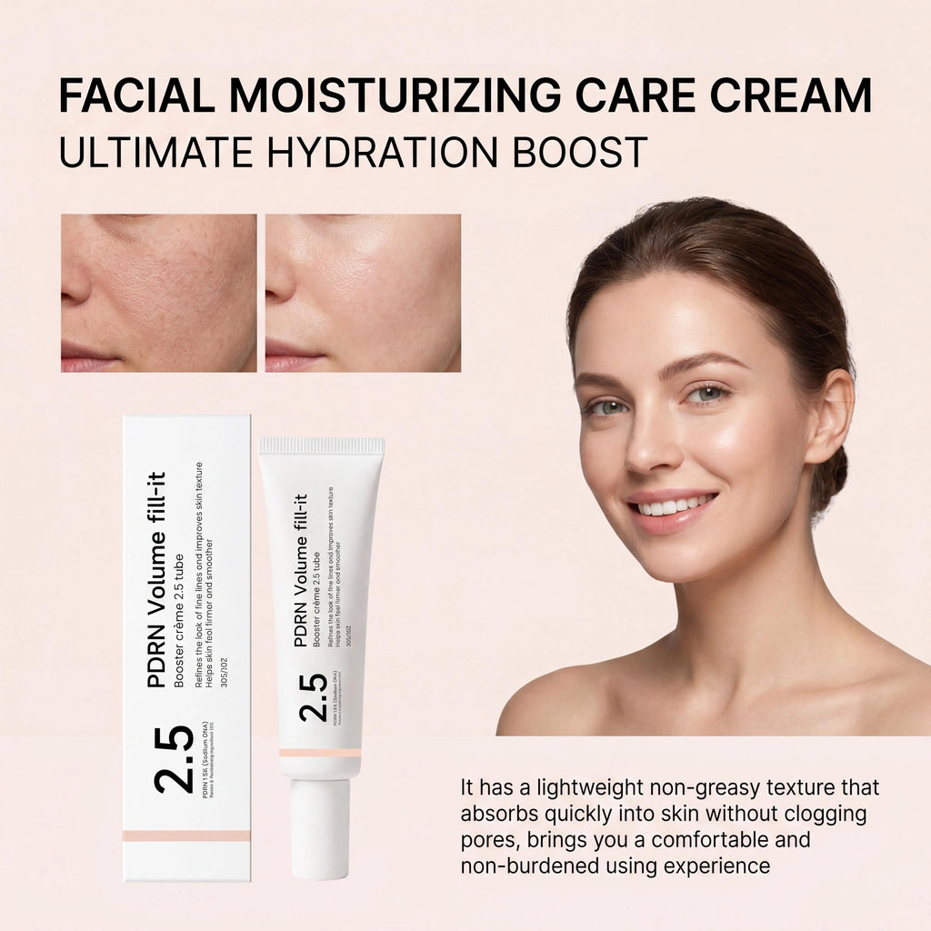 PDRN Volume fill it Crema Booster para la frente, las líneas de la sonrisa y las arrugas de la piel, antienvejecimiento, crema de volumen facial reafirmante, cuidado diario de la piel
