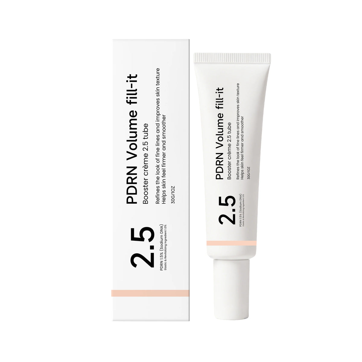 PDRN Volume fill it Crema Booster para la frente, las líneas de la sonrisa y las arrugas de la piel, antienvejecimiento, crema de volumen facial reafirmante, cuidado diario de la piel