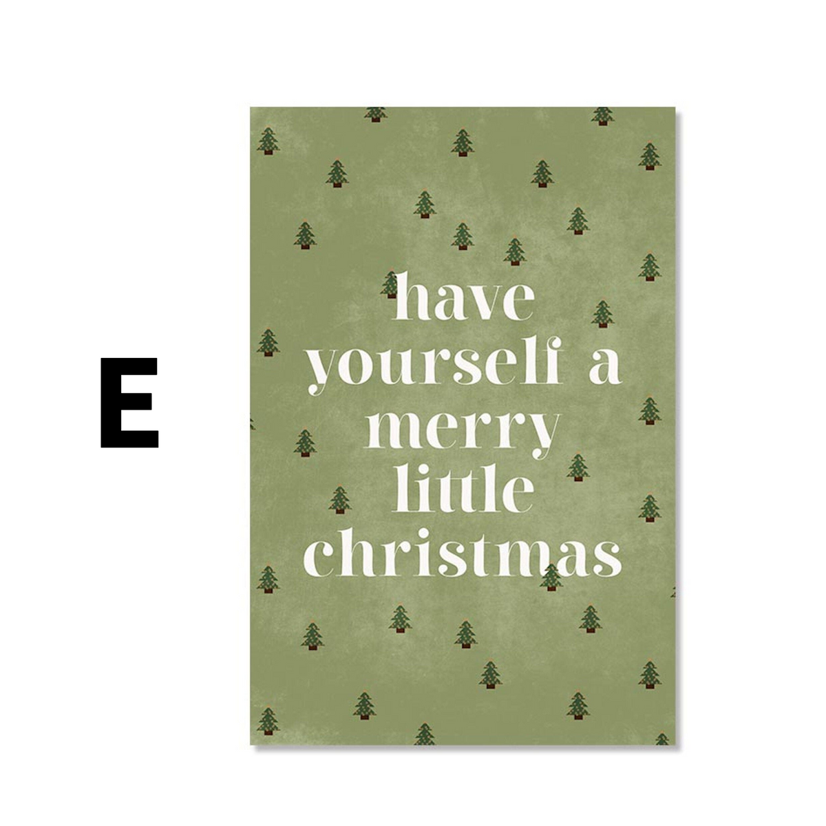 Poster Weihnachtesbaum mit Geschenken als Deko Print ohne Rahmen-6