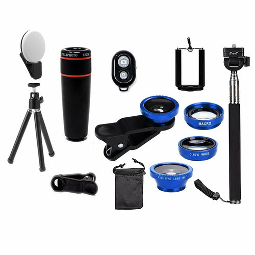 Kit de lentes de cámara para smartphone 11 en 1