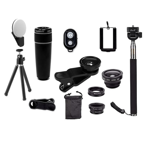 Kit de lentes de cámara para smartphone 11 en 1