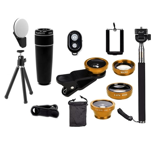 Kit de lentes de cámara para smartphone 11 en 1