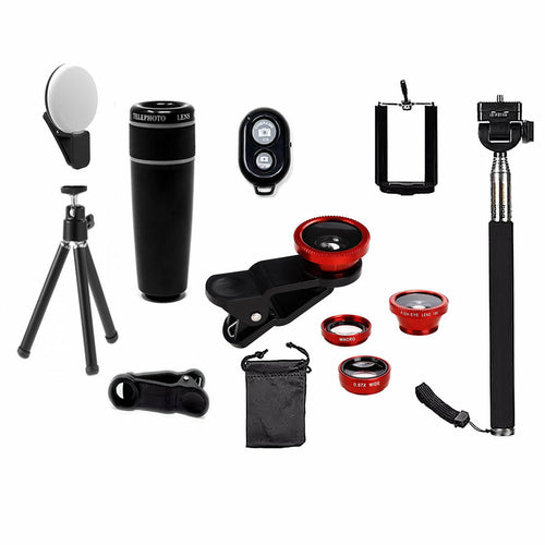 Kit de lentes de cámara para smartphone 11 en 1
