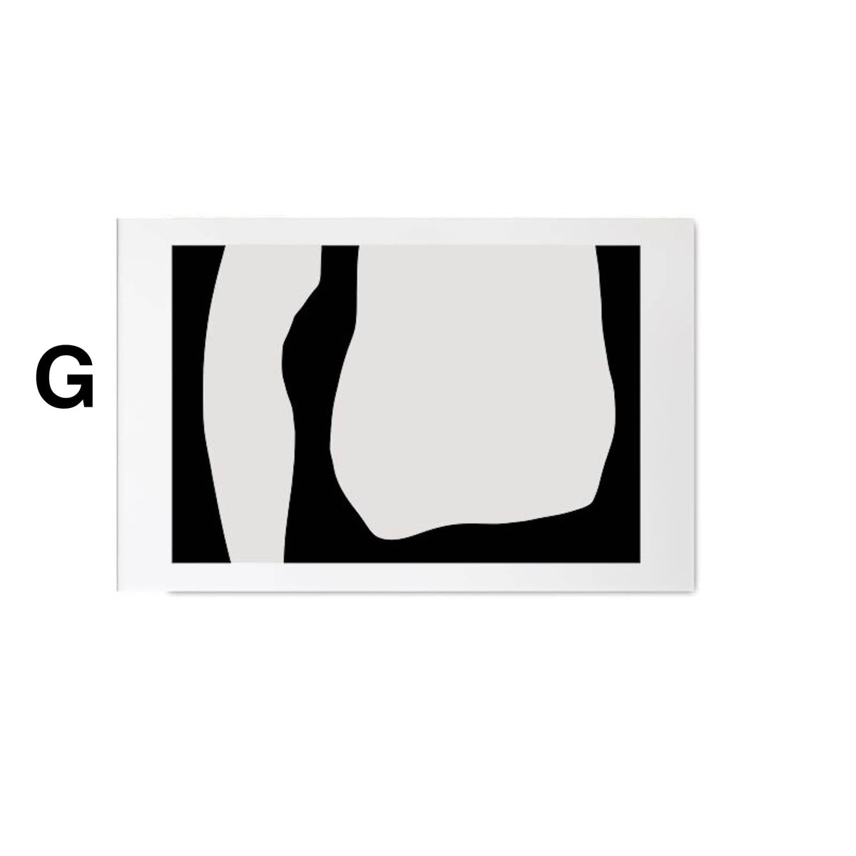 Poster Gesichter Linien und abstrakte Formen als Deko Print ohne Rahmen-8